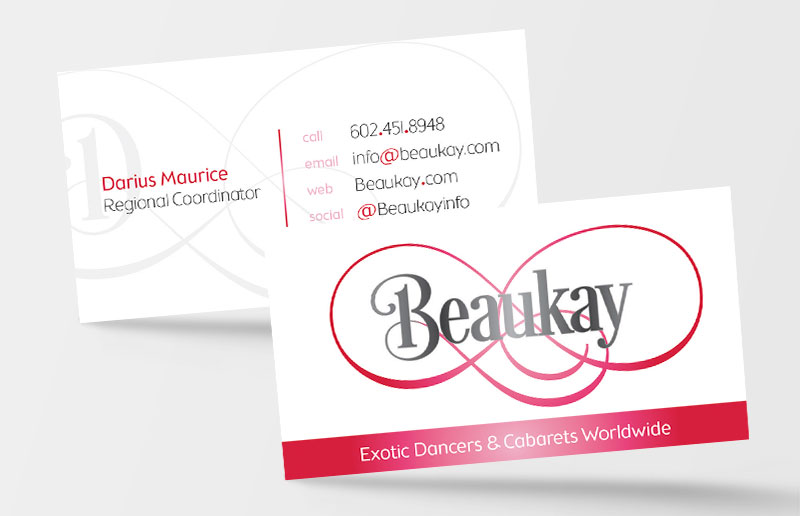 Exotic dancers and cabarets business card design