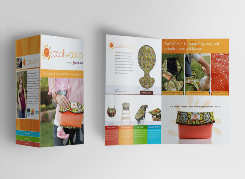 Baby products provider brochure design sample