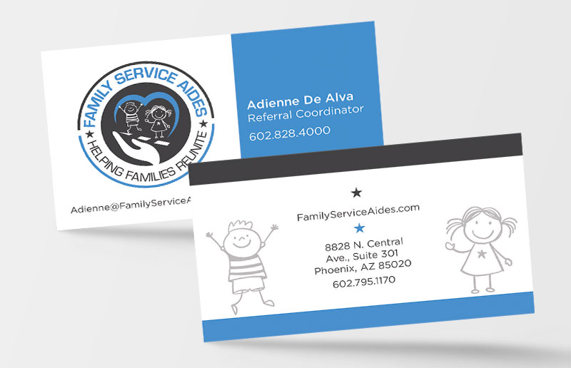 Family services business card design