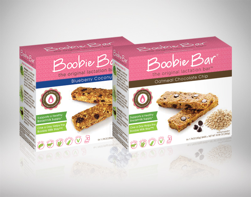 Boobie Bar Package Designing for a Health Food Company for New Moms