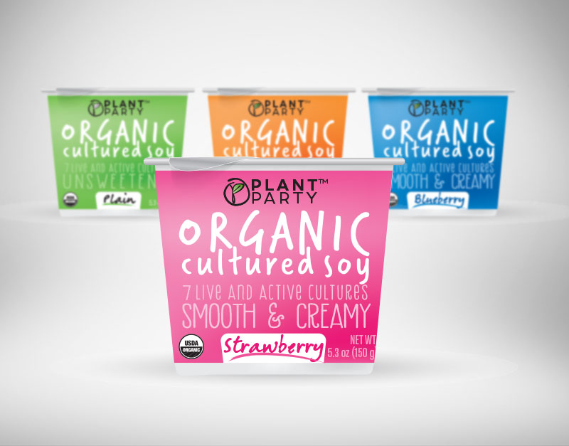 Organic Yogurt Packaging design sample