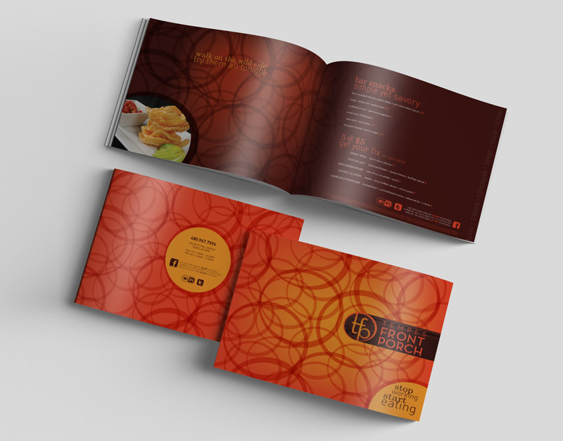 Restaurant Menu Booklet design sample
