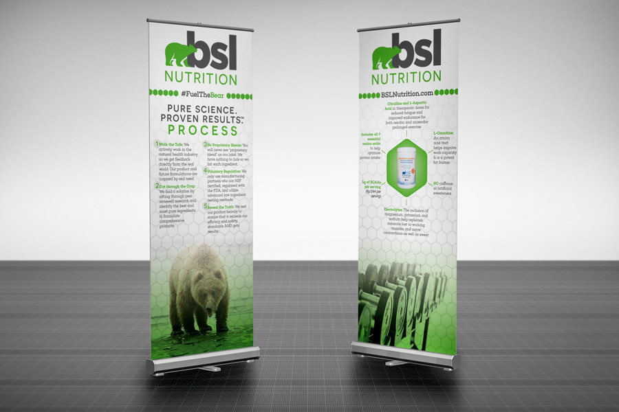 Health Coach pull up banner design sample