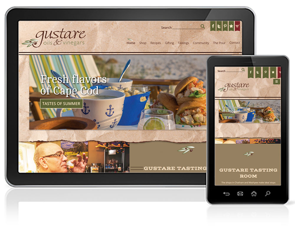 Open Project Gustare Ecommerce Website Design
