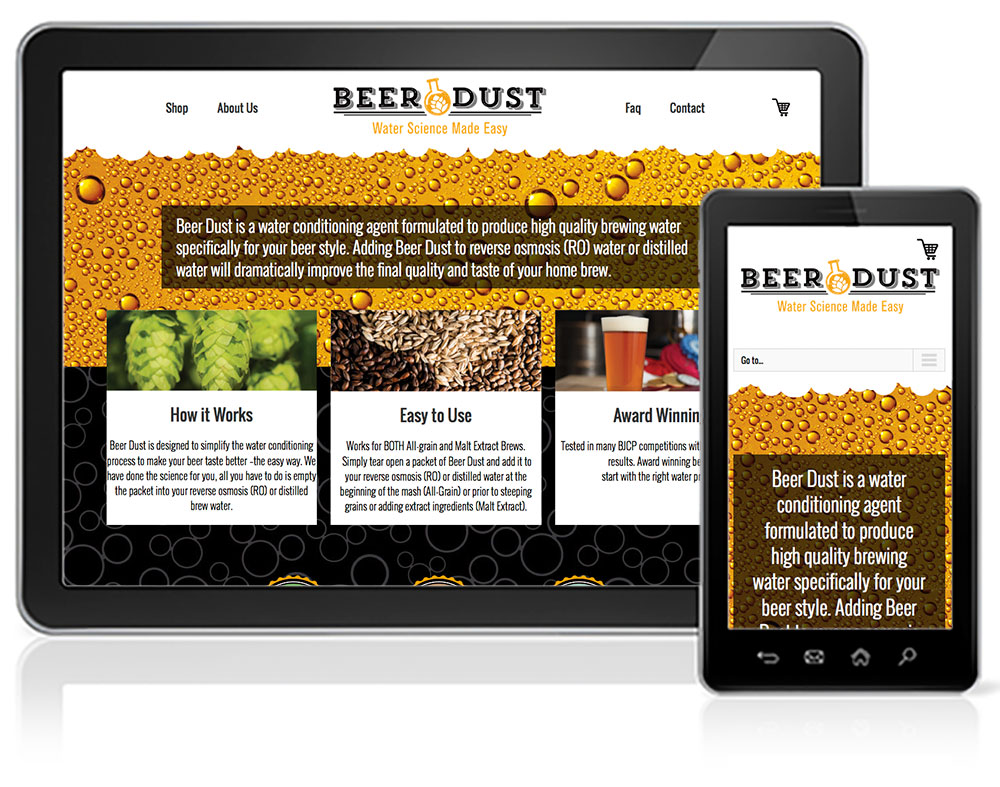 Open Project Beerdust Ecommerce Website Design