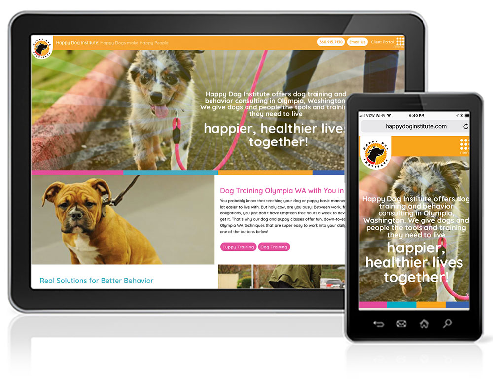 Open Project Happy Dog Phoenix Website Design