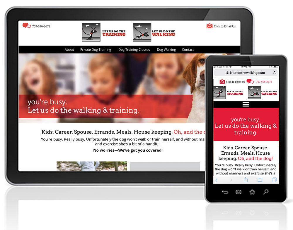 Open Project Let us do the Walking Phoenix Website Design