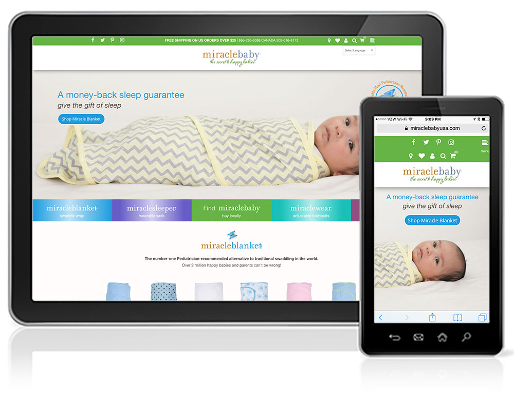 Open Project Miracle Blanket Ecommerce Website Design