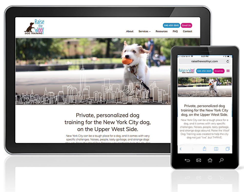 Open Project Raise the Woof! Phoenix Website Design