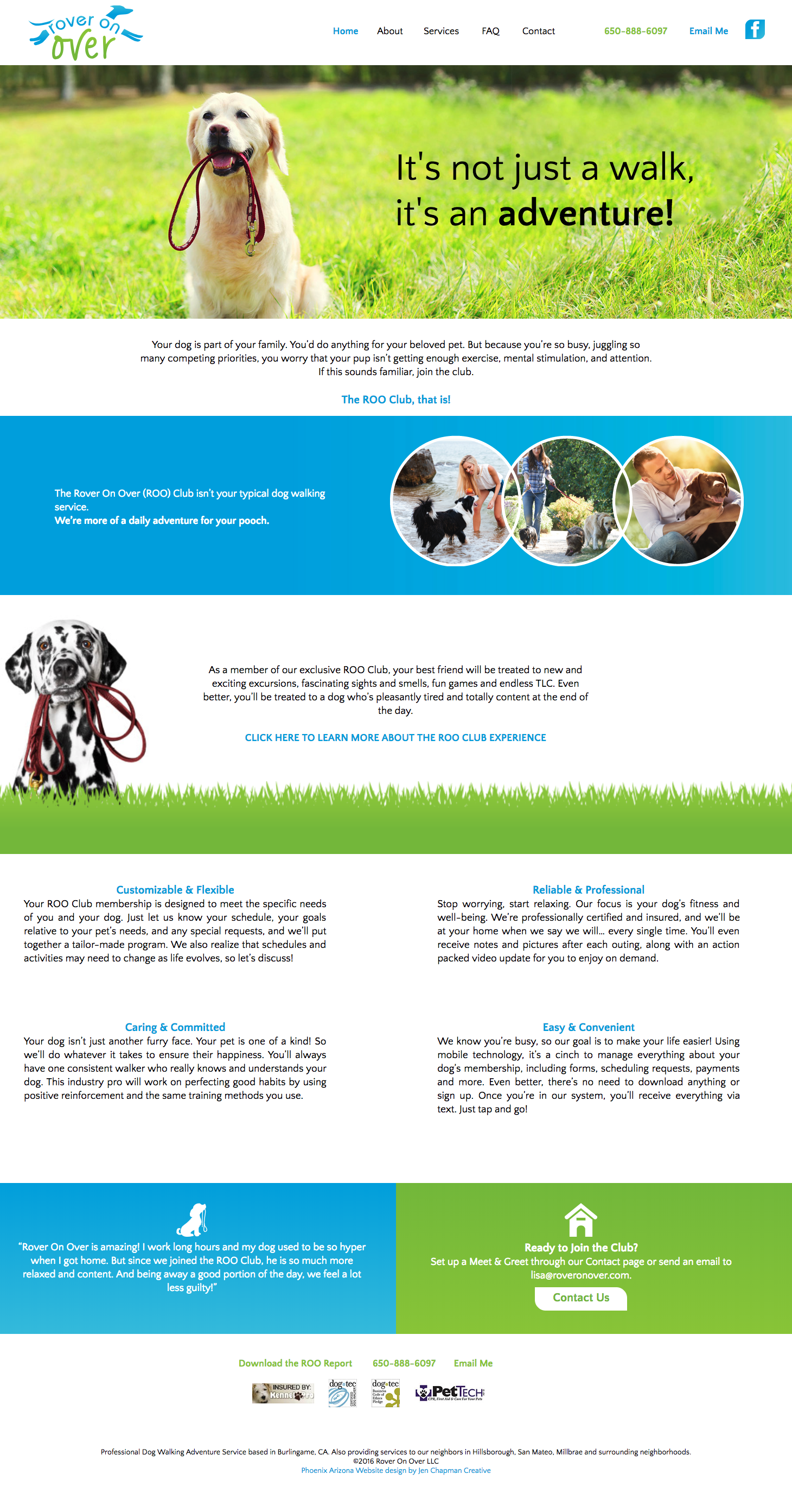 Rover on Over Phoenix Website Design