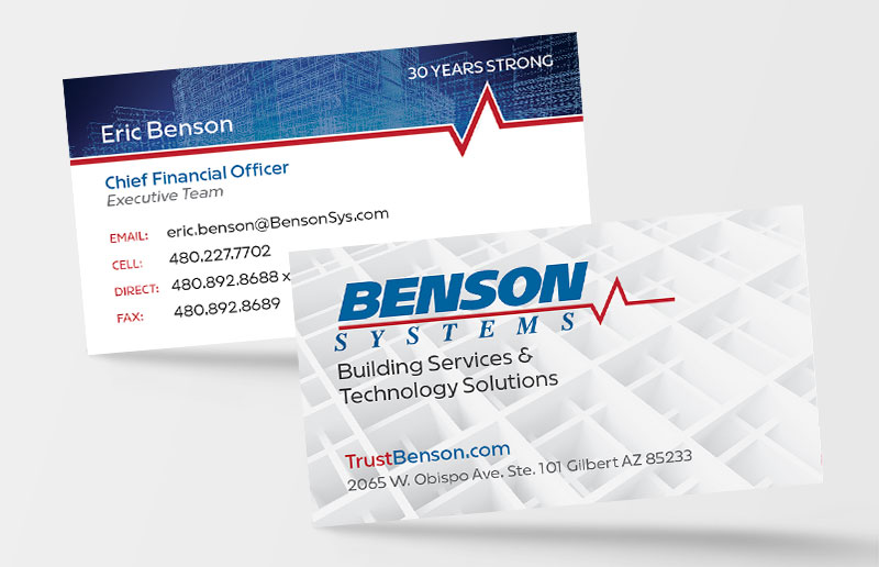 Technology service consultant business card design template