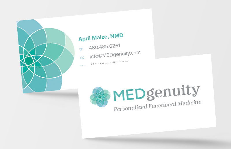 Medical doctor business card design sample