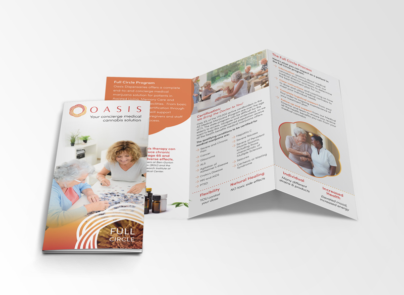 Medical Cannabis solutions brochure design sample
