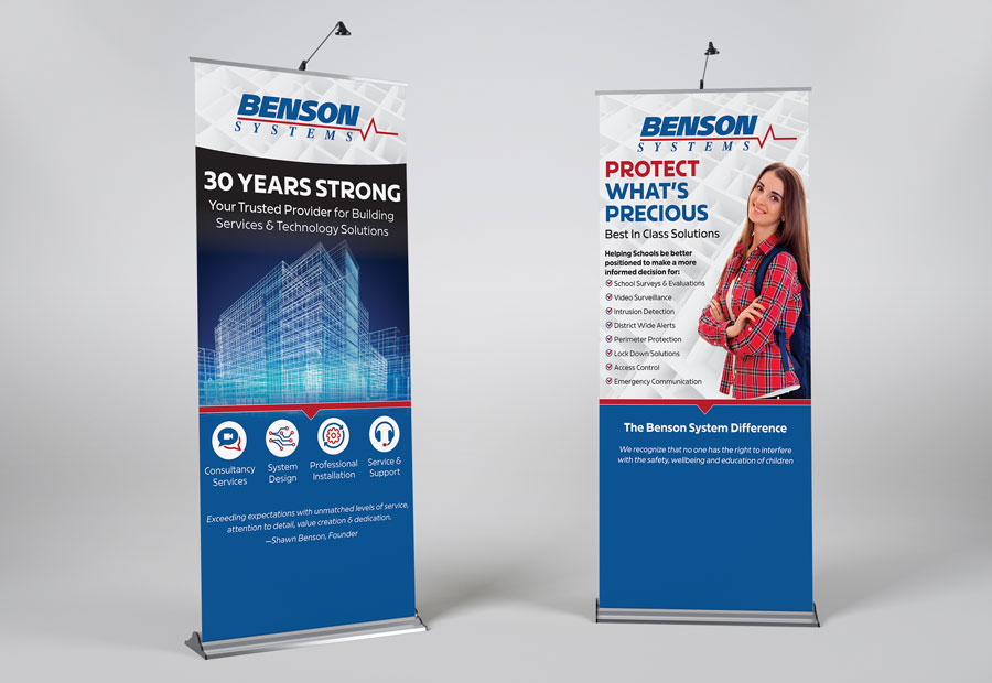 Technology service consultant pull up banner design sample