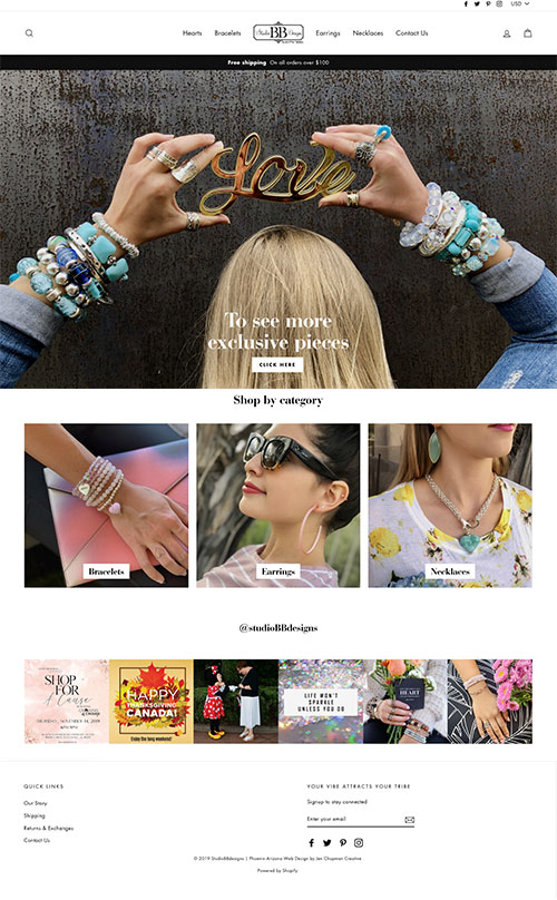 shopify ecommerce website design phoenix