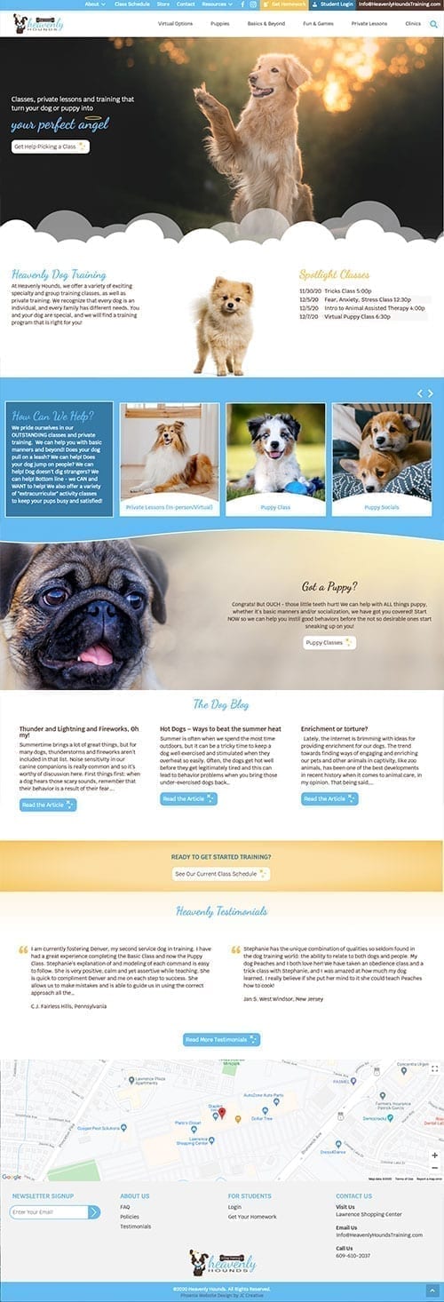 Phoenix Wordpress Website Design Heavenly